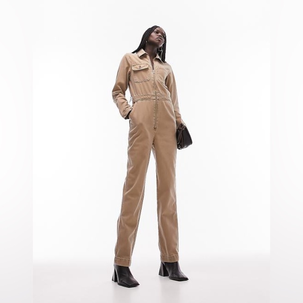 Topshop sand boilersuit